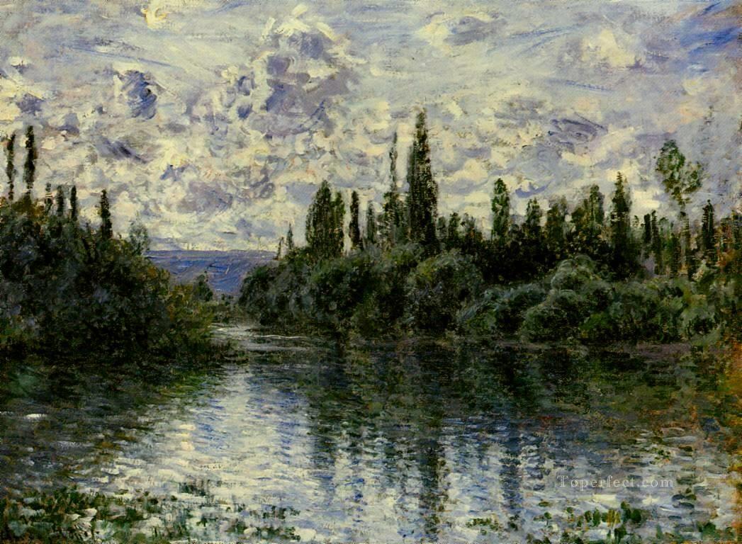 Arm of the Seine near Vetheuil Claude Monet Oil Paintings